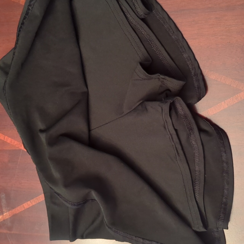 Varsity Black Skirt with attached shorts - Picture 2 of 5
